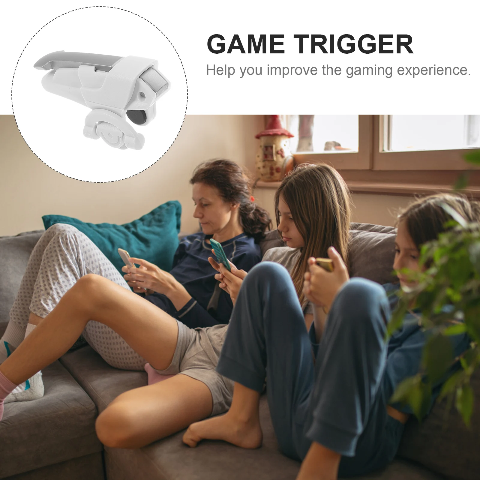 1Pair Mobile Game Trigger Phone Shooting Button Controller Durable Lightweight Portable Gaming Accessories Game Trigger