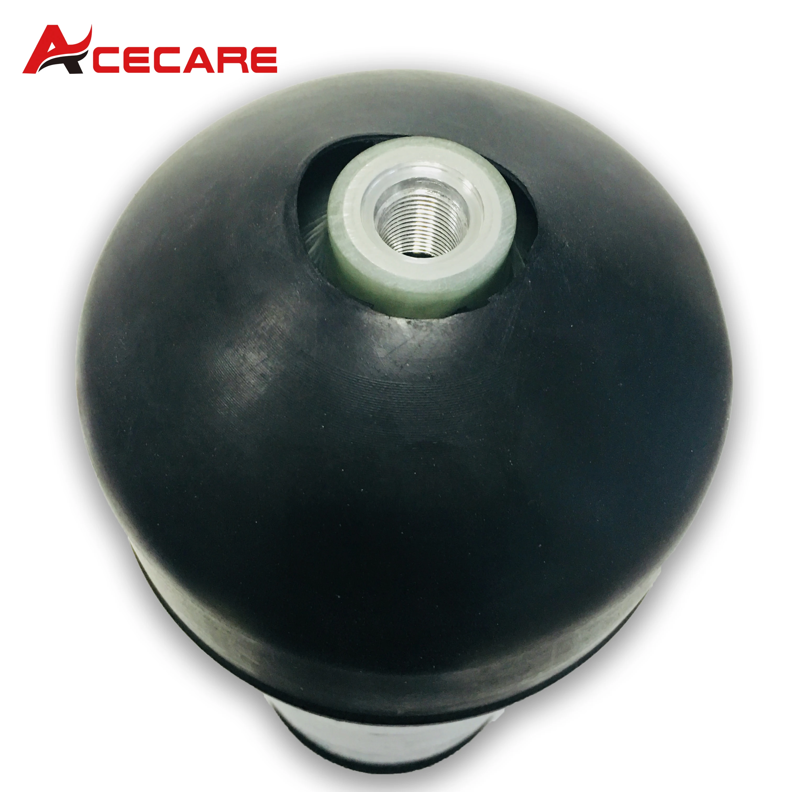 ACECARE-cilindro de fibra de carbono para buceo, tanque de buceo con protección de goma, 30Mpa, 300Bar, 4500Psi, HPA, 6,8l, CE