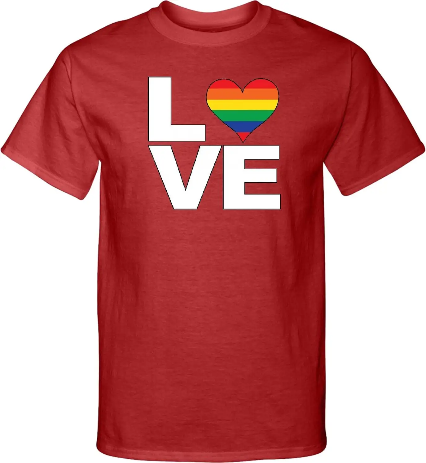 Gay Pride Love Tall T Shirt A9624E Pc61T