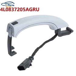 Exterior Door Handle 4L0837205A 4L0837205AGRU for Audi Q7 2007-2015, Keyless Entry, Primed, Front Rear Left Right