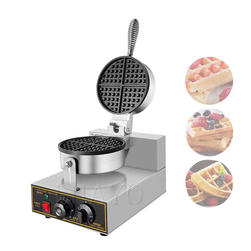 Commercial Waffle Maker Electric Waffle Iron Nonstick Restaurant Flip Waffle Cones Maker Machine