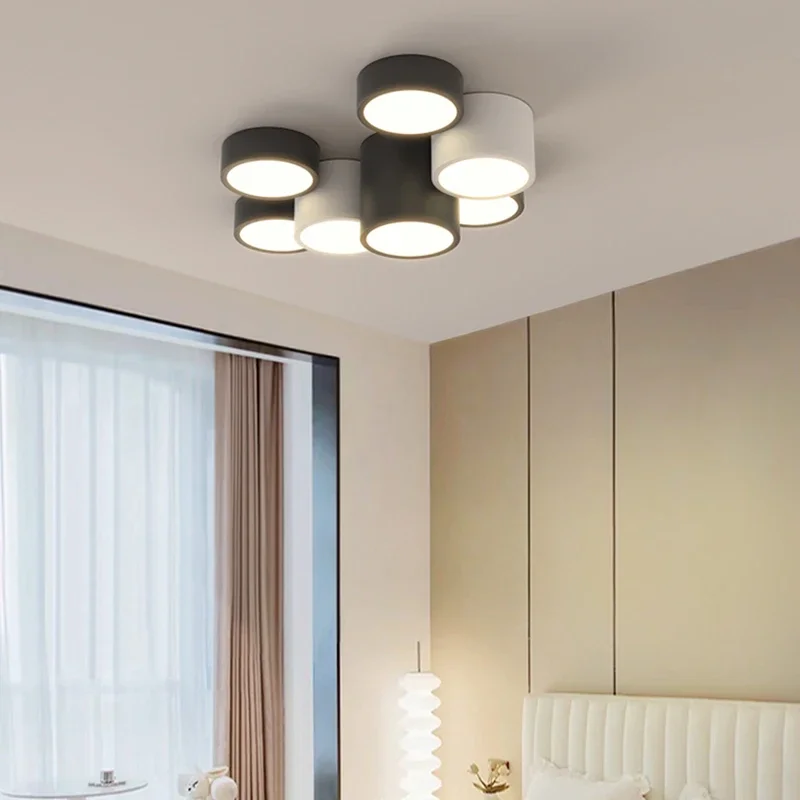 2025 Nordic Surface Mounted LED Ceiling Lights Tube Lights Bedroom Lighting Fixtures Round Modern Hallway Lights Corridor Lamp D