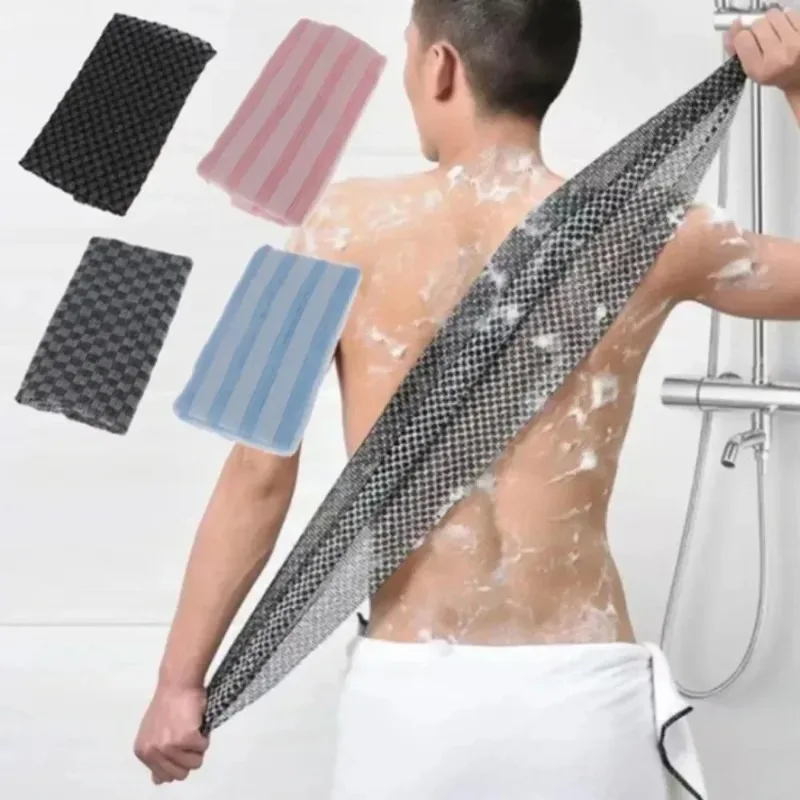 1pcs Japanese Rubbing Washcloth Bath Nylon Towel Brush for Back Towels Exfoliating Scrub Shower Sponge Body Bathroom Accessories