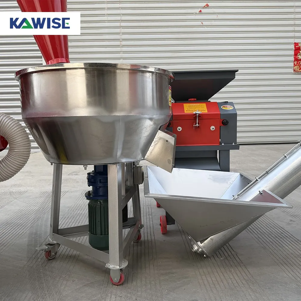 AIROW Small Feed Pellet Machine Production Line for Home Use Animal Poultry Feed Pelletizer 200-300kg/h with Electric Motor