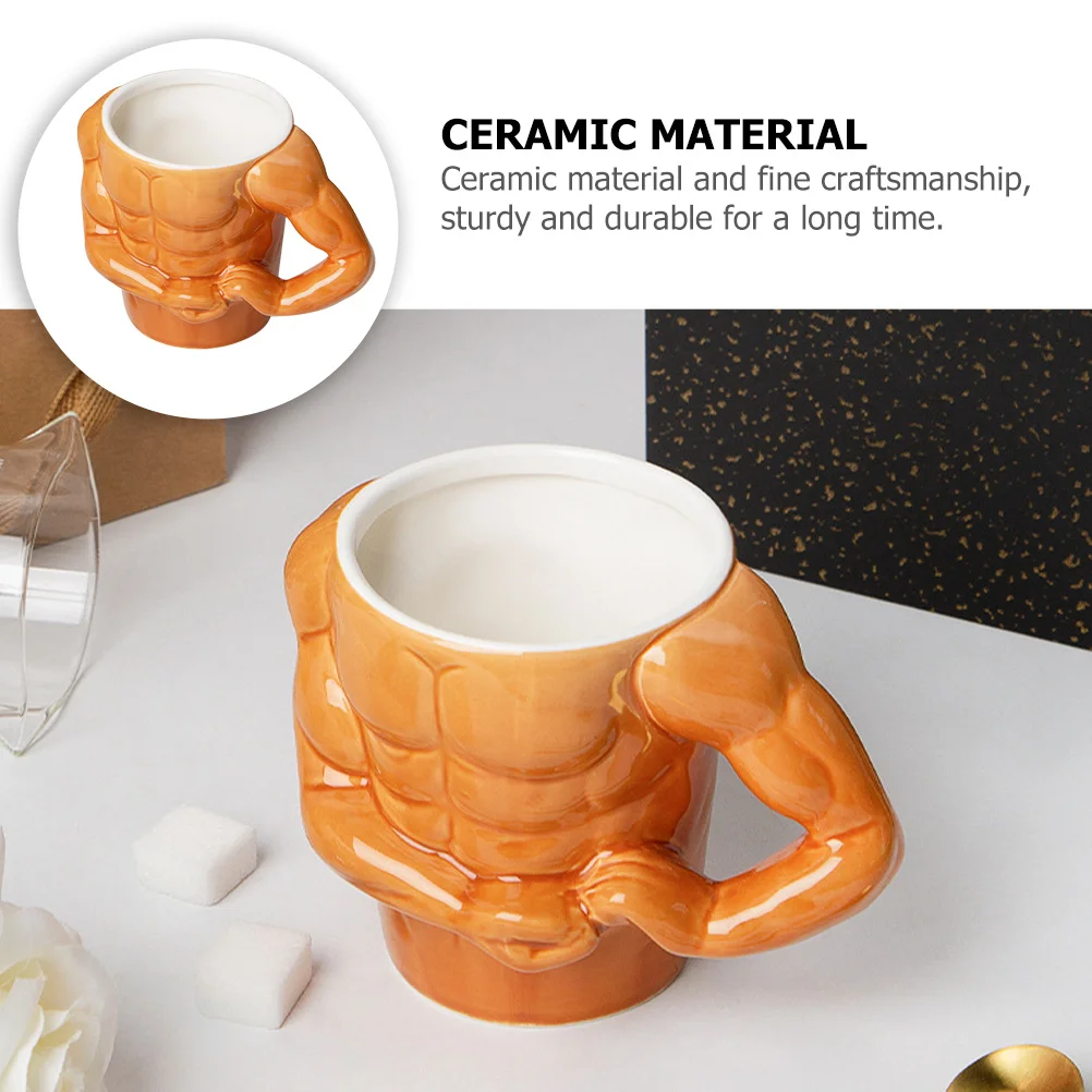 

Decorative Coffee Cup Daily Use Milk Mug Premium Ceramic Long Term Use Lovely Appearance Anniversary Gift Idea for Him