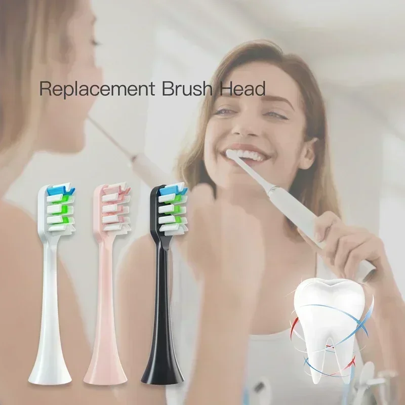 2 sztuk/zestaw wymienne główki do SOOCAS X3/X3U/X5 elektryczna soniczna szczoteczka do zębów głowice dyszy inteligentna wymiana próżniowa główka szczoteczki do zębów