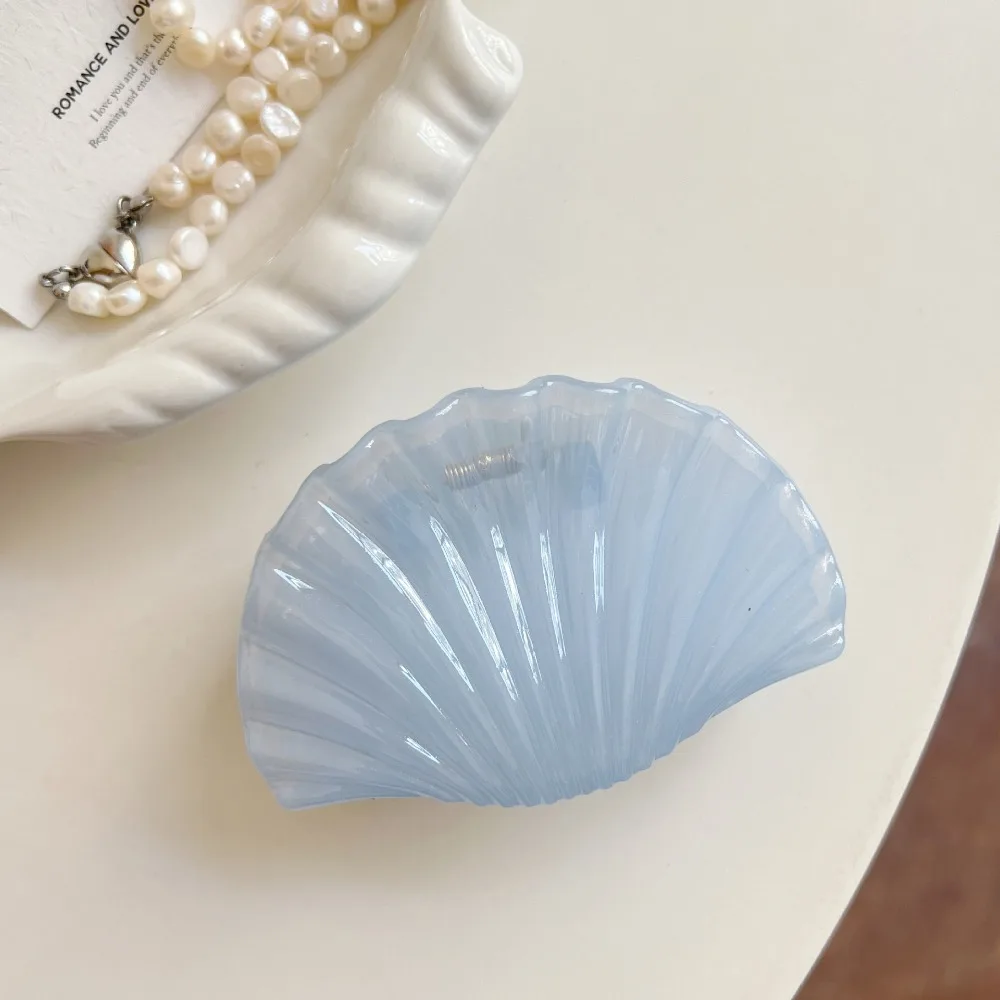 

Elegant Acetate Hair Claw Clip Dolphin Shell Series Jelly Color Back Head Headwear Hairpin Hair Accessories