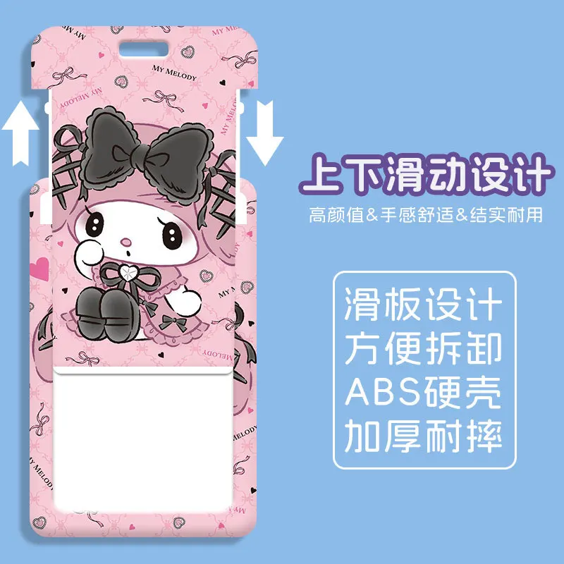 Melody  ID Badge Holder Lanyard Retractable Clip Slip Credit Card Holders Neck Strap Girls Door Card Case Keychain Reel Yoyo view 4