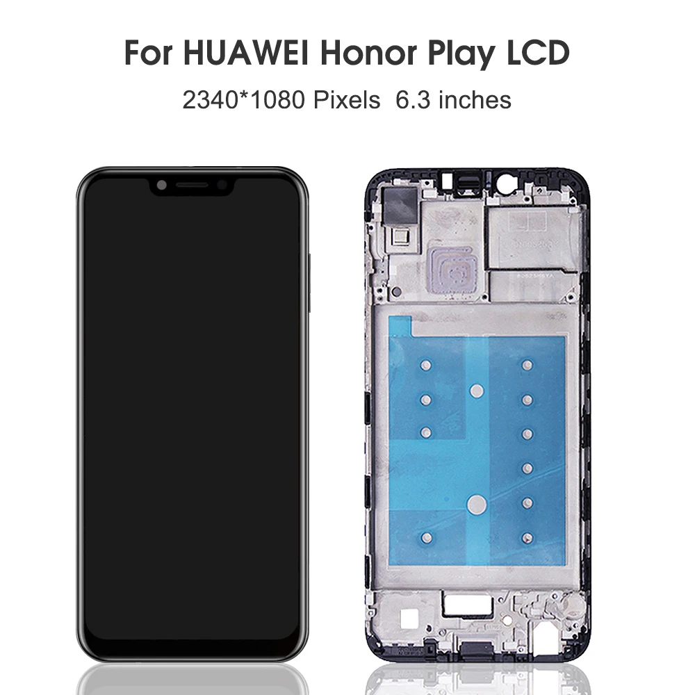 For HUAWEI 6.3\'\'Honor Play For  COR-L29 L09 AL00 AL10 TL10 LCD Display Touch Screen Digitizer Assembly Replacement