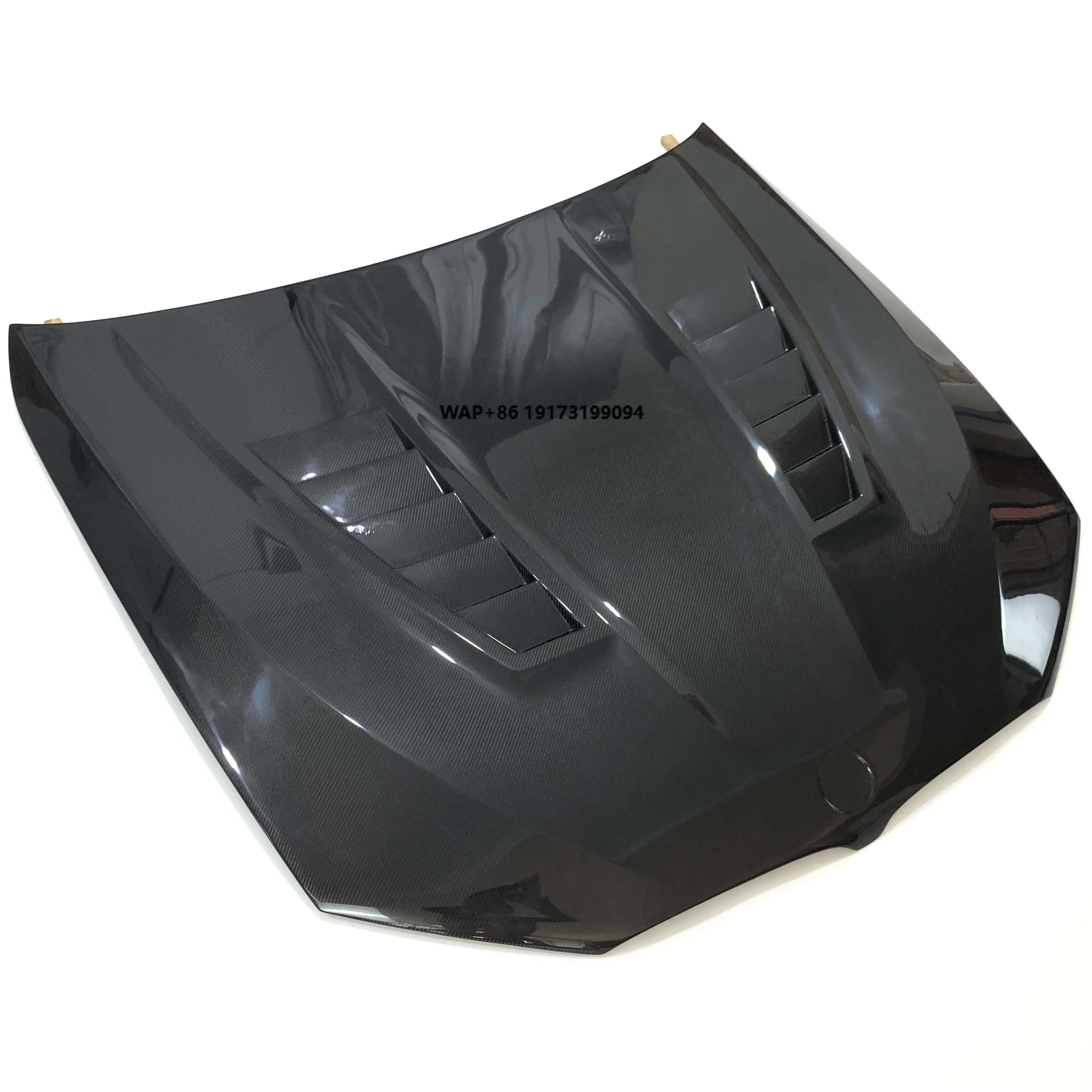

New V Style Carbon Black High Quality Bumper Front Engine Hood Vent Bonnet for 5 Series G30 G38