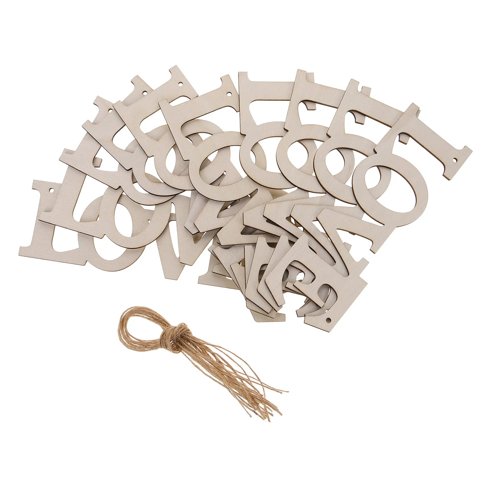 

1Set Valentines Wooden Love Cutouts Unfinished Wood Slices DIY Craft Wooden Hanging Decor Valentines Home Decor