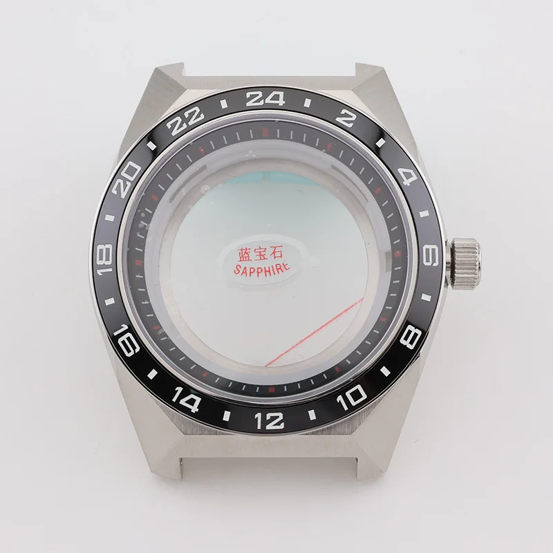 

Корпуса для часов 44,5 мм, серебристые, с сапфировым стеклом, мужские, механические, спортивные, NH35, для модификации Grand Seiko, запасные части