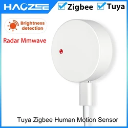 Tuya Smart Zigbee sensore di presenza umana rilevatore di movimento a onde Radar millimetriche funziona con il mozzo Tuya