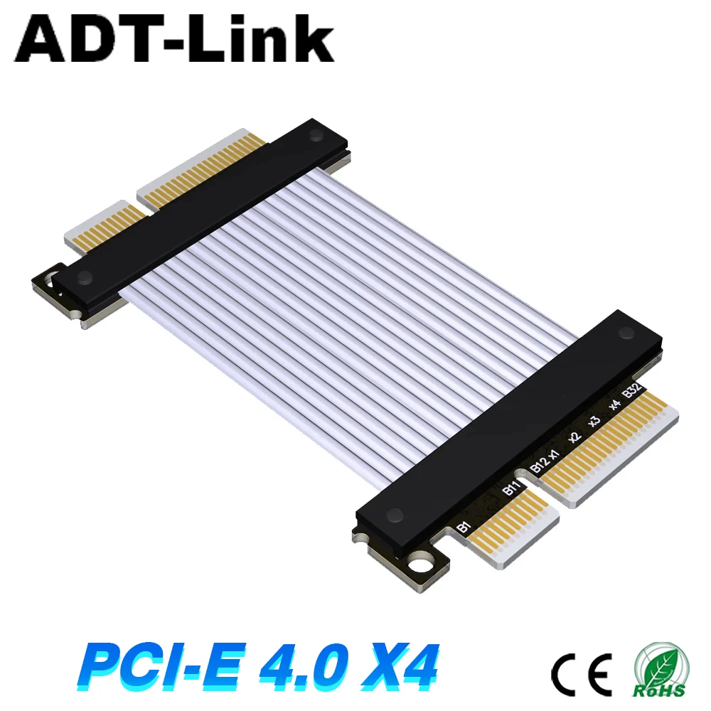 

PCI Express X4 To X4 Male To Male PCI-E 4x Riser Signal Docking Cable Gen4 ADT PCI-E 4.0 x4 Full Speed 64G/bps ADT K22VS K22NS