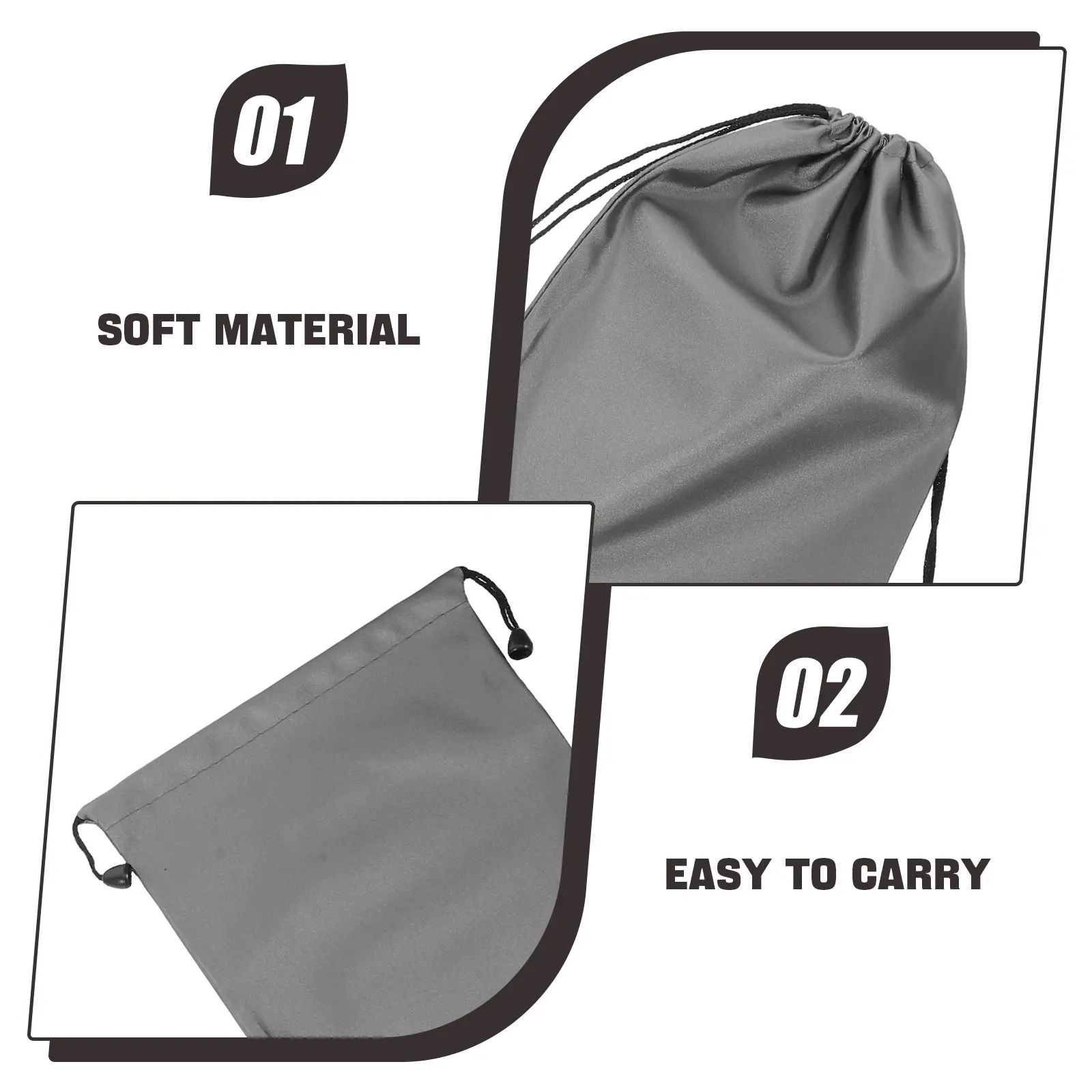 5Pcs Drawstring Cable Organizer Bag Small Compact Power Bank Storage Pouch Travel Electronics Accessories Charger Cord Organizer