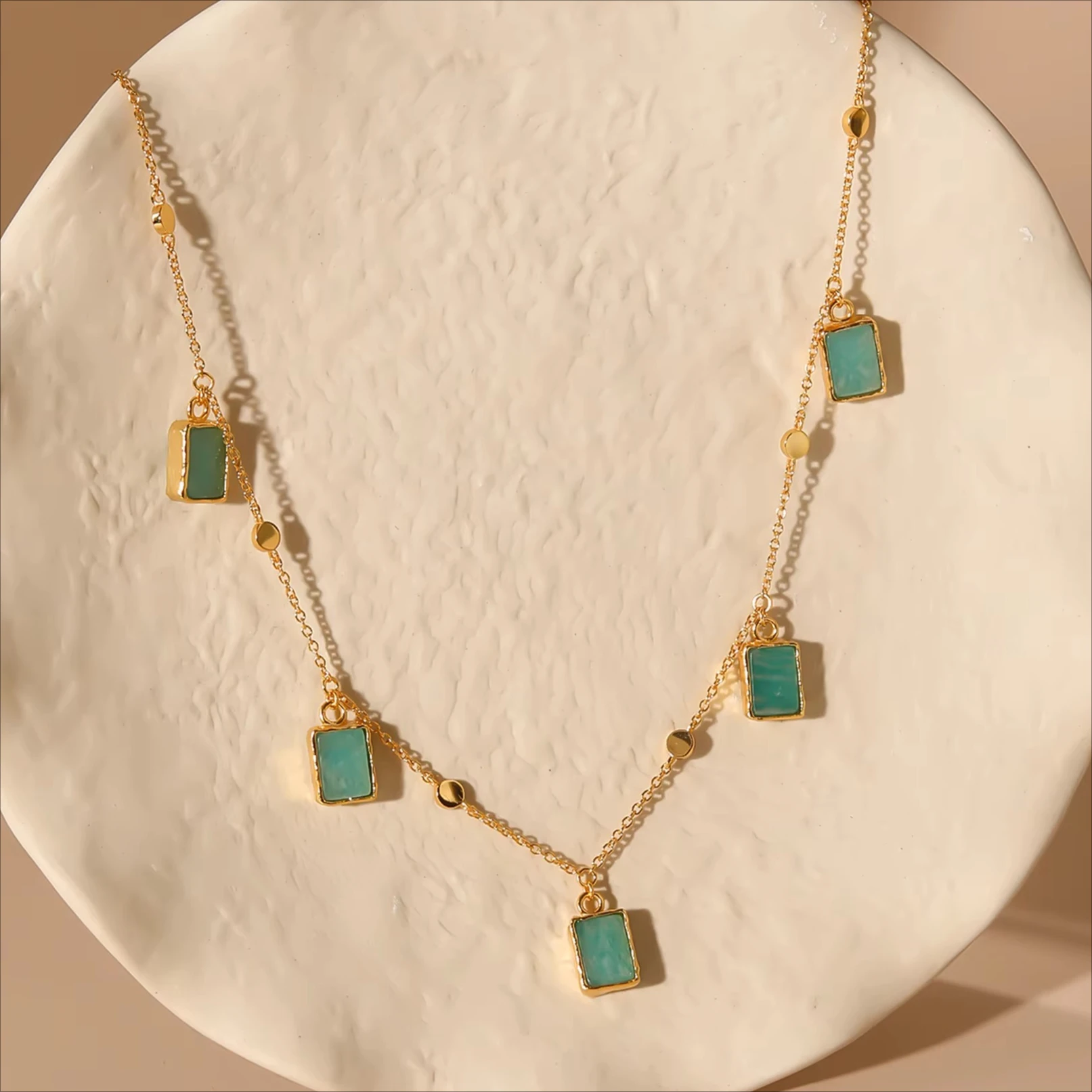 

Минималистичный кулон из стерлингового серебра 925 пробы, натуральный квадратный розовый кварц, пять драгоценных камней, ожерелье для женщин, подарок на вечеринку, ювелирные изделия