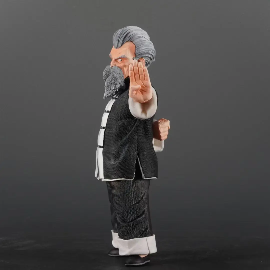 26Cm Hot Anime Dragon Ball Figure Jackie Chan As Master Roshi Standing Posture Kung Fu Master Pvc Action Figures Model Toy Gifts