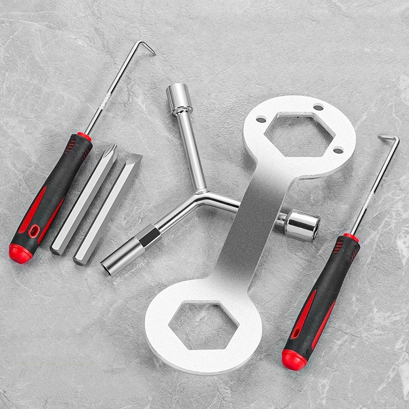 5pcs/6pcs Set Washer Machine Inner/Outer Tub Spring Expansion Tool, Spring Removal Tool, Cross Socket Screwdriver Set