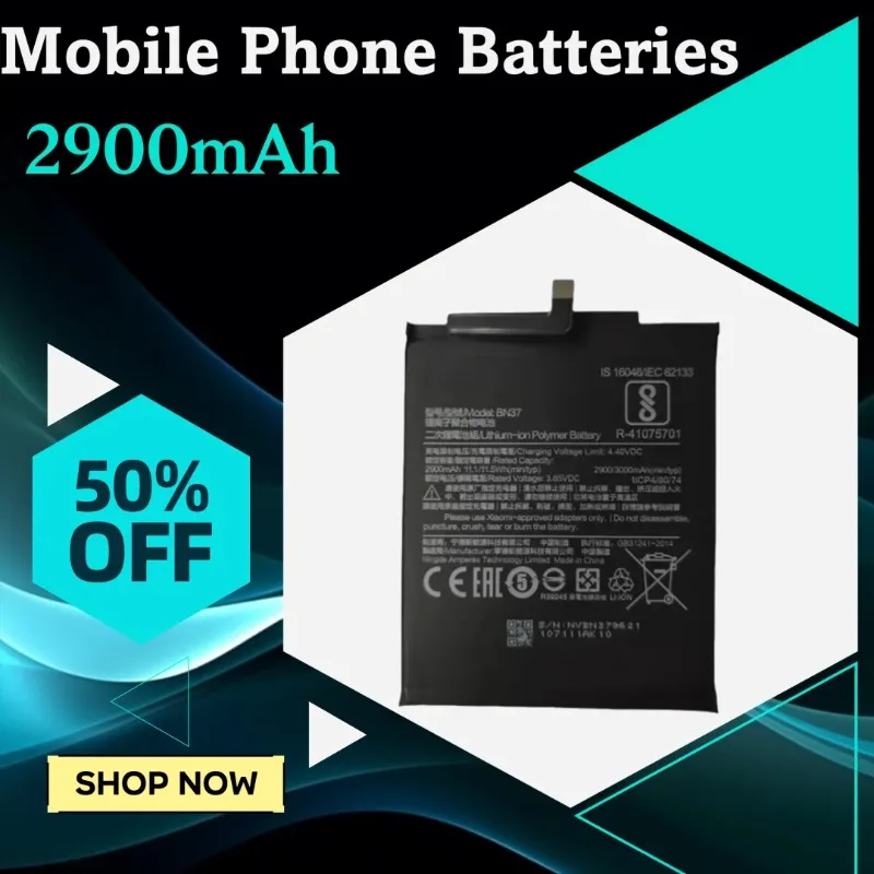 

2900mAh for Redmi6 Battery 6A 6Pro BN477 High-capacity Mobile Phone Batteries