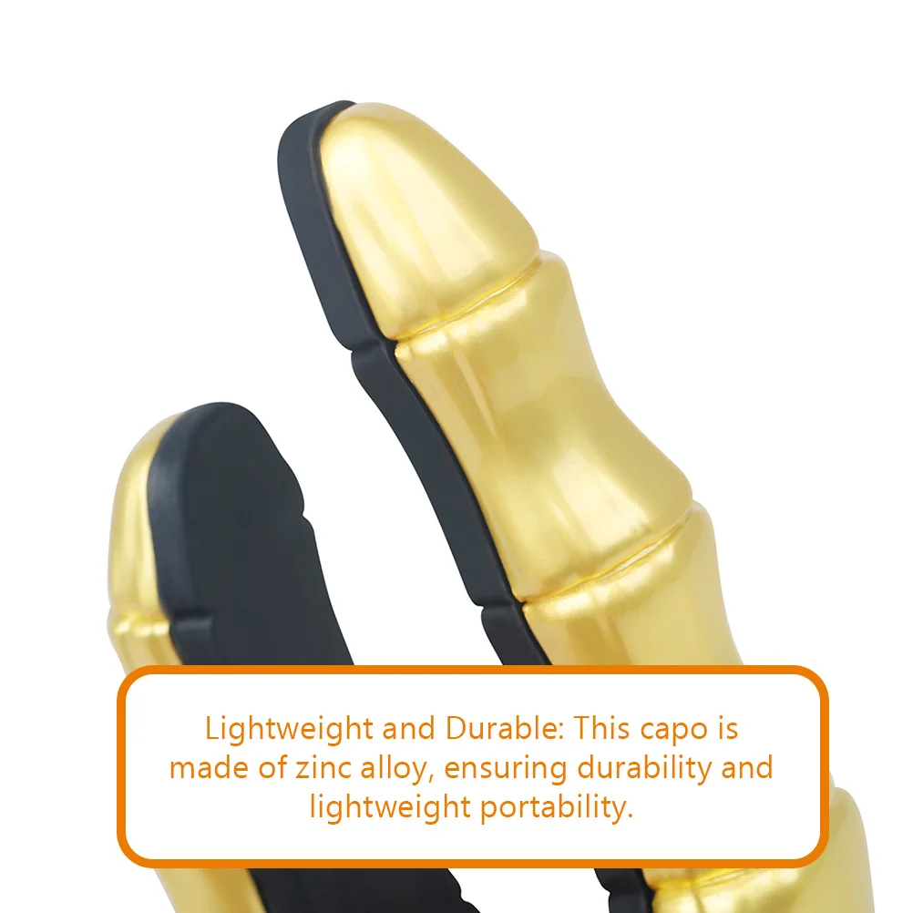 

Capo Smooth Guitar Playing Accessories Ukulele High Performance Adjustable Clip on Tuner Zinc Alloy Skull Solid Material