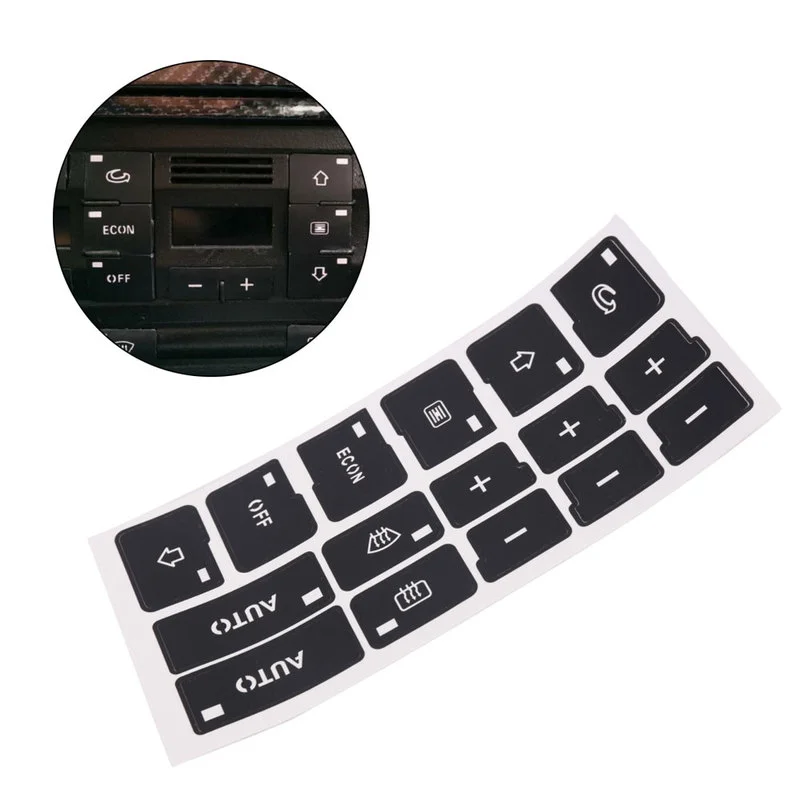 Painel De Ar Condicionado Etiqueta De Reparação Botão, Decalque De Controle De Clima AC, Guarnição Interior, Audi A4, B6, B7, 2000-2004