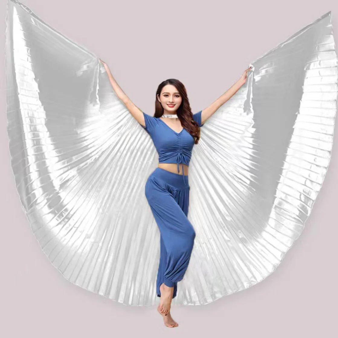 Cheap Stage Performance Props Dance Accessories Egyptian Wings Belly Dance Isis Wing Cosplay