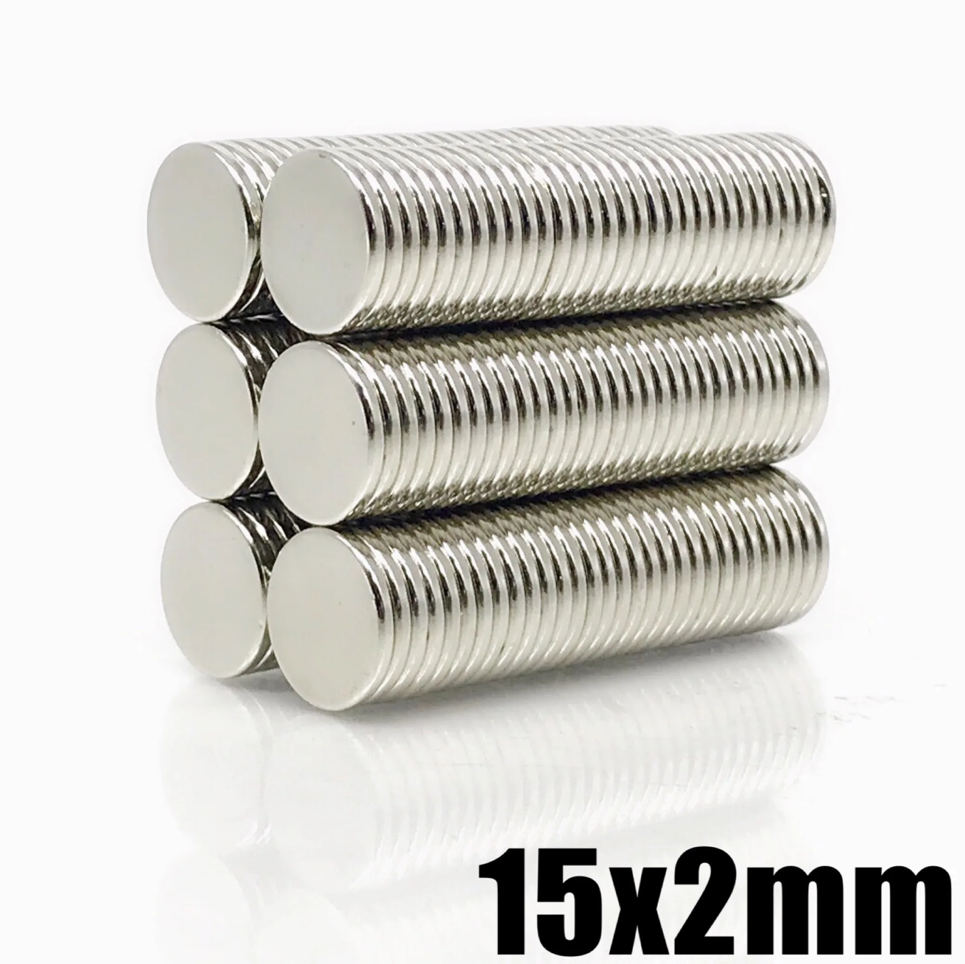 3/10/30/60/100 Pcs 15x2 Round NdFeB Super Strong Neodymium Magnet N35 Super Powerful Small imanes Permanent Magnetic Disc imanes