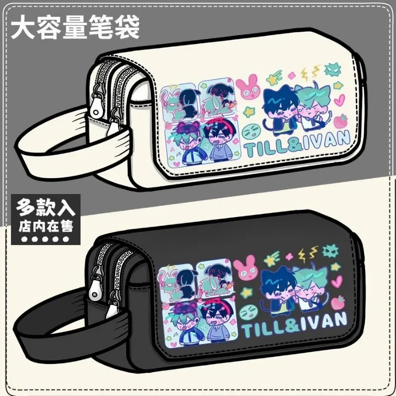 

Anime Game Alien Stage Cosplay Till Lvan Cartoon Canvas Student Campus Flip Pen Bag Pencil Case Stationery Gifts