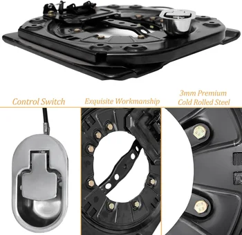 重型座椅旋轉底座,附控制開關,3.0mm鋼板材質,可360度旋轉,適用於房車、露營車、船隻。 8 最佳銷售 露營車旋轉座椅 - №4