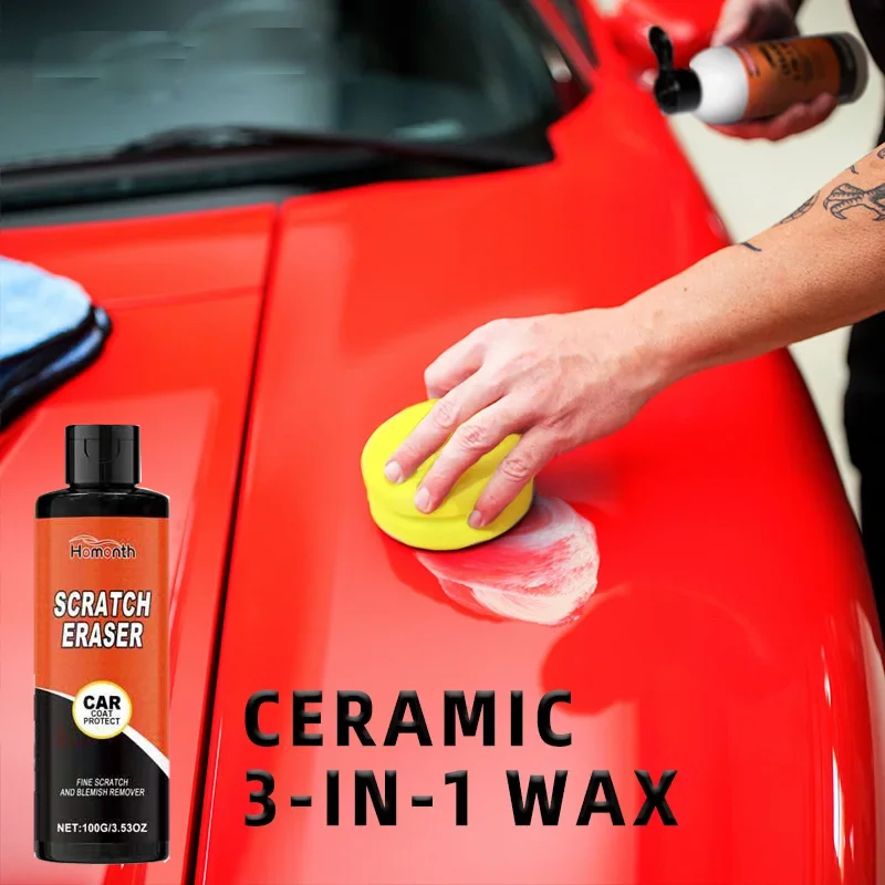 Hydroshine Car Ceramic 3-In-1 Wax Coating Protection Ceramic Polish Waterless Long-Lasting High-Gloss Wash Quick Detailer