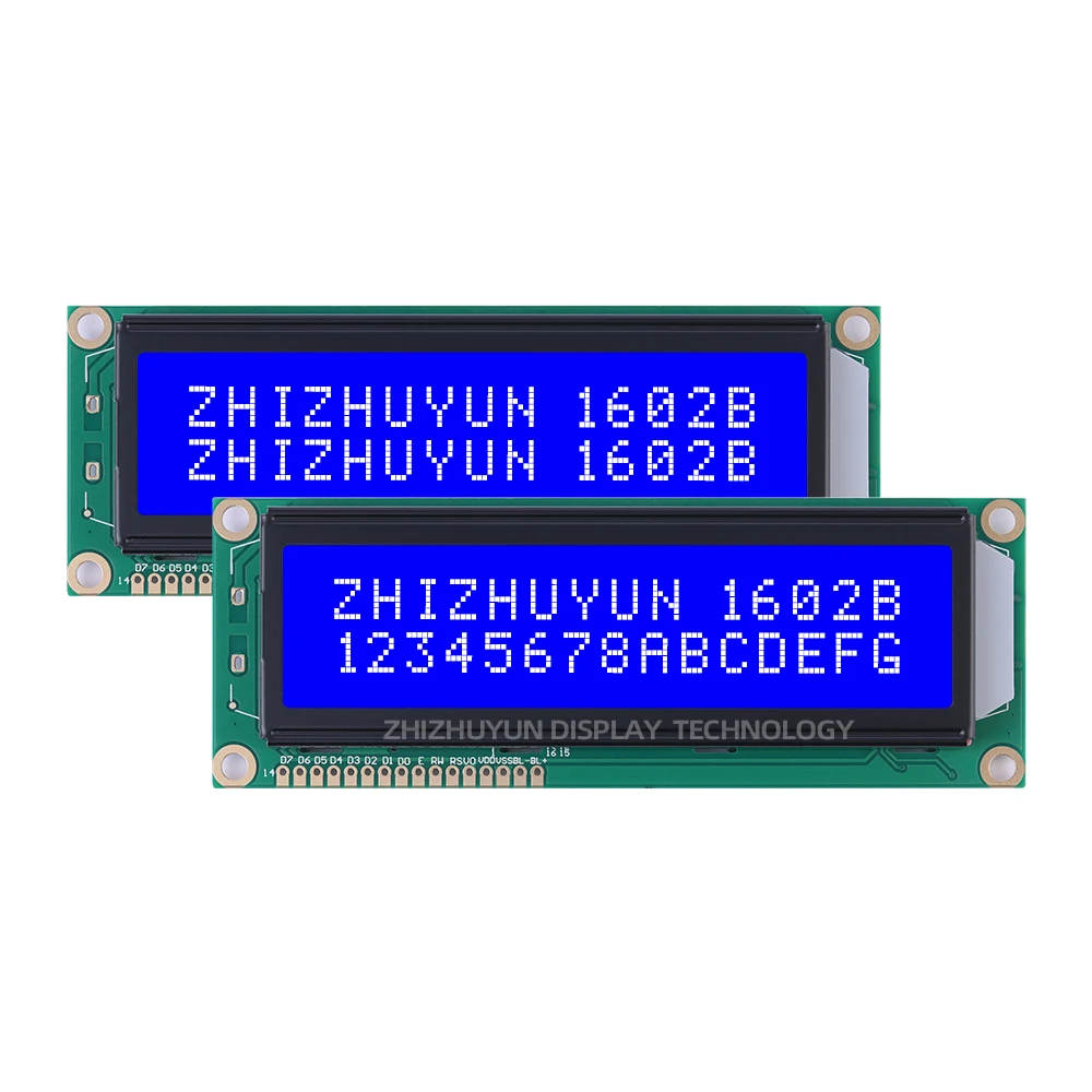 Fabriek Outlet Btn Black Mal Groot Karakter 1602b 5V 3.3V Lcd-Scherm 16X2 Karakter Display Module