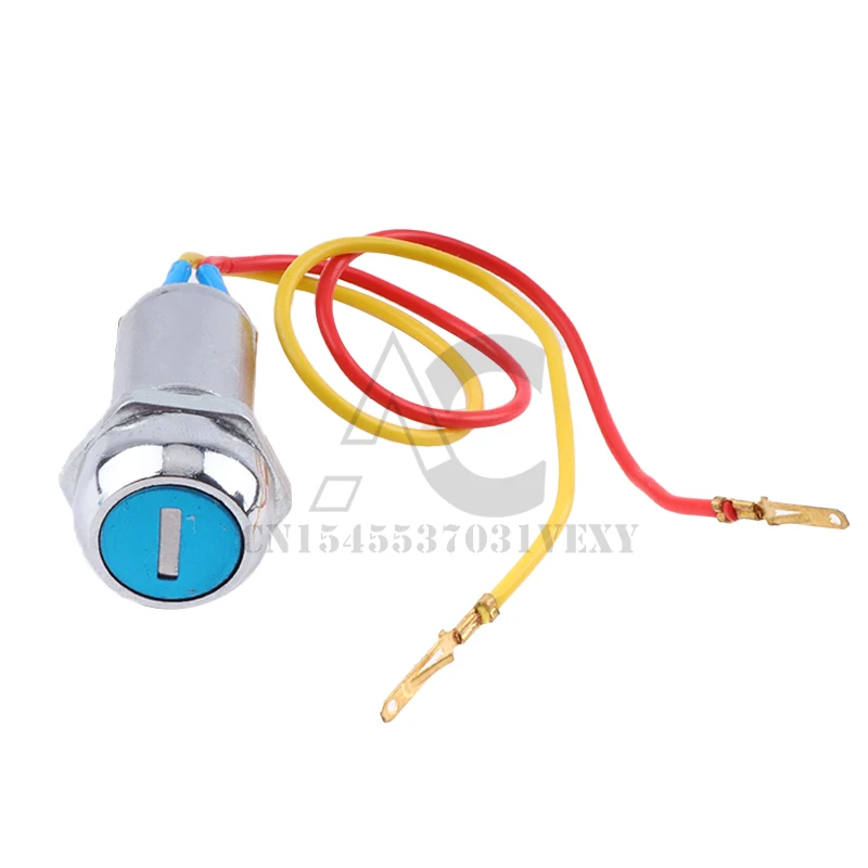 Universal Starting Switch Key Lock Wires Ignition Power Keys Switch For Electric Bike Scooters E-Bike