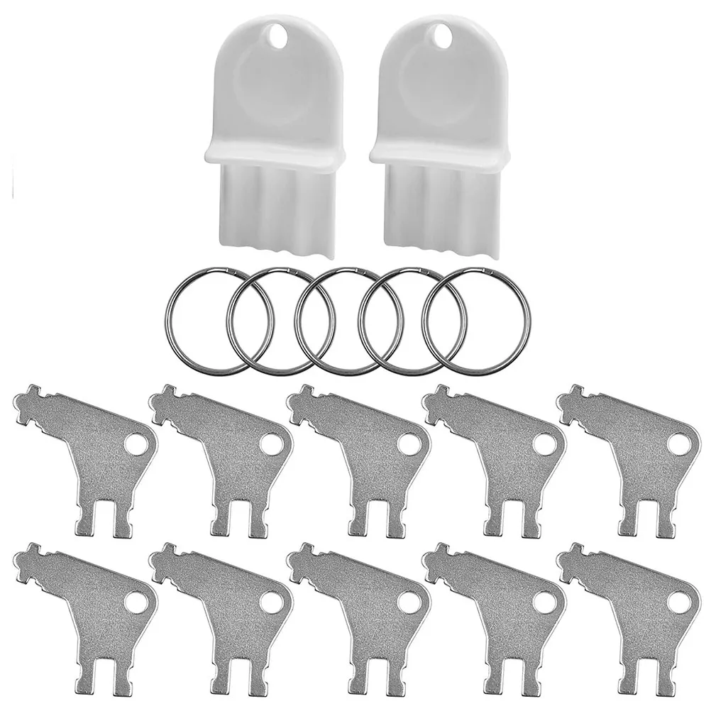 

17Pcs Waffle Pattern Paper Towel Dispenser Key Stainless Steel Universal Opener for Commercial Restrooms Office Home Travel