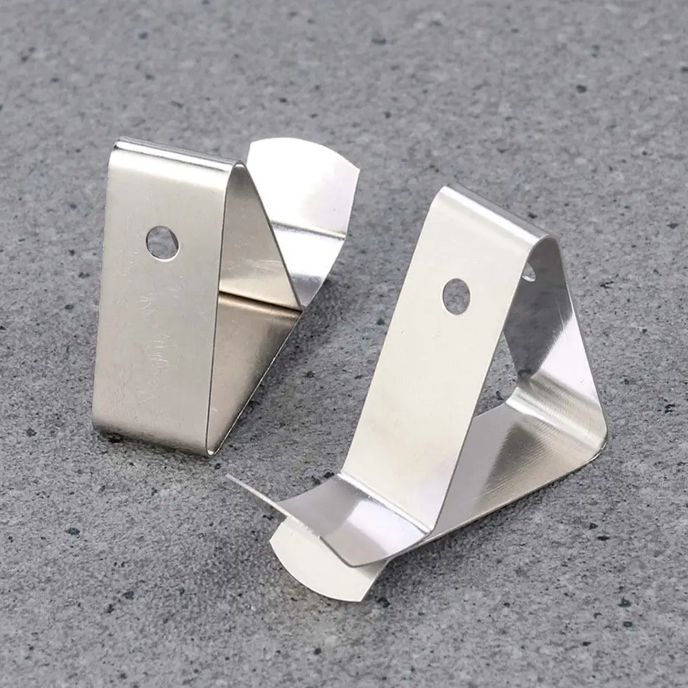 6Pcs Probe Clip Holders Food Grade Stainless Steel Thermometer Fixation for Bbq Grill Meat Cooking Temperature Monitoring