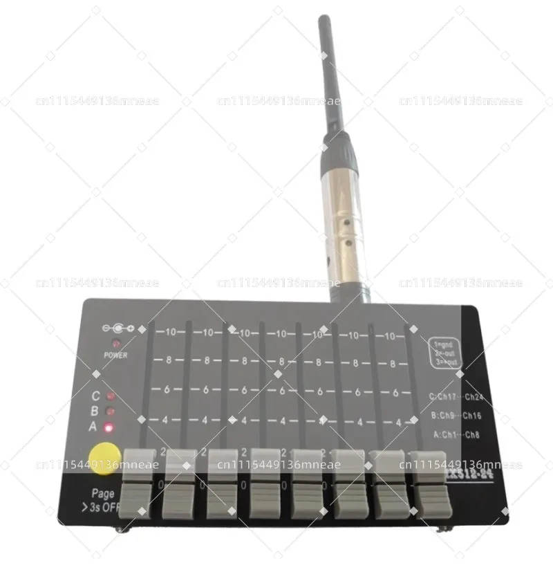 8 Group 24 Channel Mini DMX512 Light Control Console Portable Stage Lighting Decoder