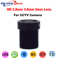 Heanworld HD CCTV lens 2.8mm 3.6mm 6mm IR Lens Wide Angle for CCTV Camera Security CCTV Lens IR IP Camera Lens on Camera WiFi