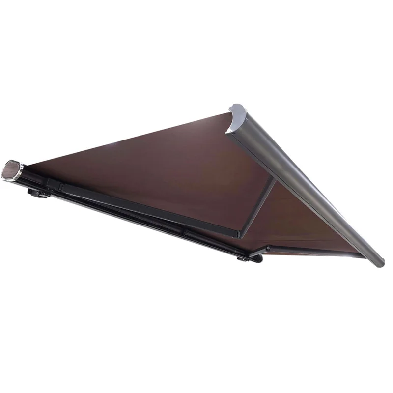 

Full box telescopic canopy electric awning intelligent remote control outdoor balcony home with light