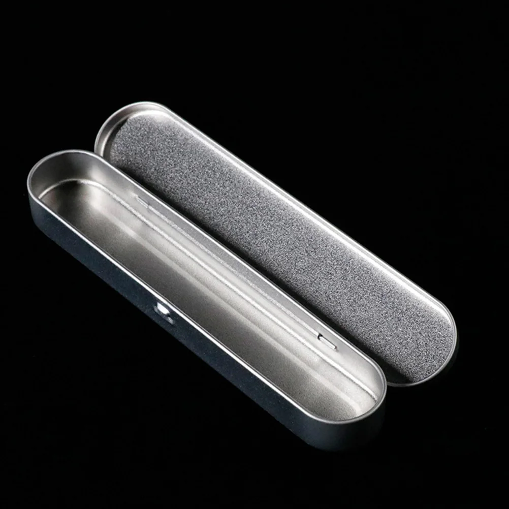 

6 Pcs Flashlight Storage Box Empty Tin Metal Container with Lid Containers Rectangular Tins Lids Boxes