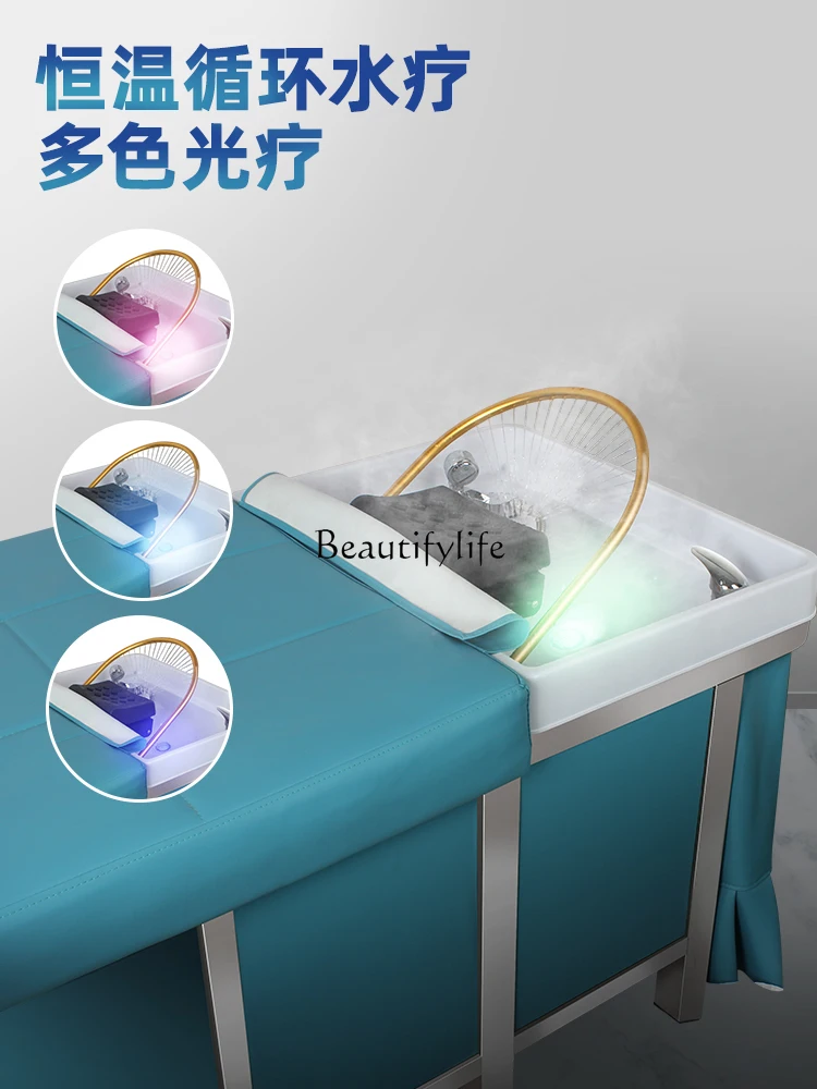 Thai Head Therapy Bed Water Circulation Fumigation Spa Instrument Head Physiotherapy Massage Hair Salon Tool