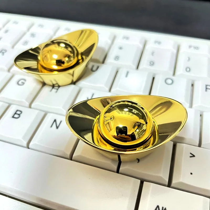 Seiko Produzione intelligente EDC Stile cinese Yuanbao Meccanico in metallo Fidget Spinner Giocattolo da tavolo di decompressione