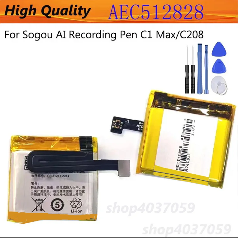 

Ручка для записи Sogou AI C1 Max/C208 AEC 512828 Емкость аккумулятора 450 мАч + инструменты