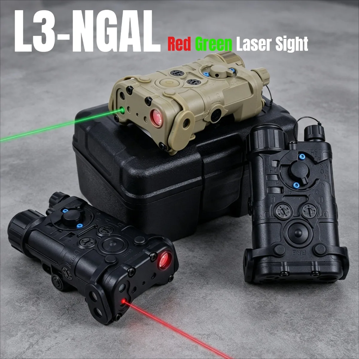Tactica L3 NGAL Red Green Laser Sight IR Pointer Strobe Tactical Flashlight Fits 20mm Rail Outdoor Hunting Lighting Equipment