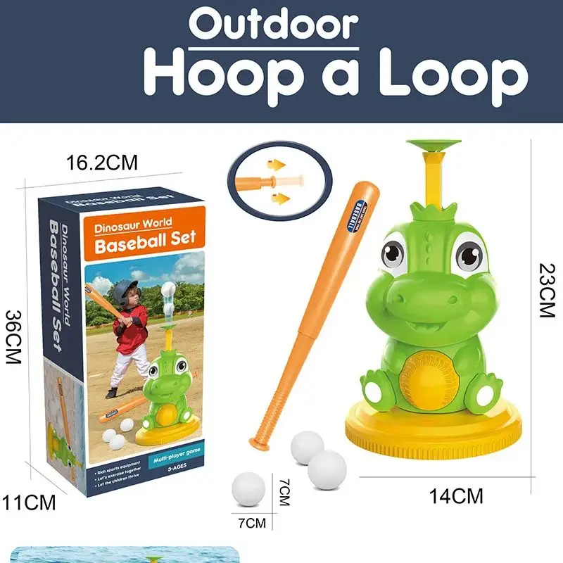 Children's Dinosaur Baseball Shooter Set Outdoor Leisure Baseball Sports Entertainment Toy Gift Indoor Dinosaur Baseball