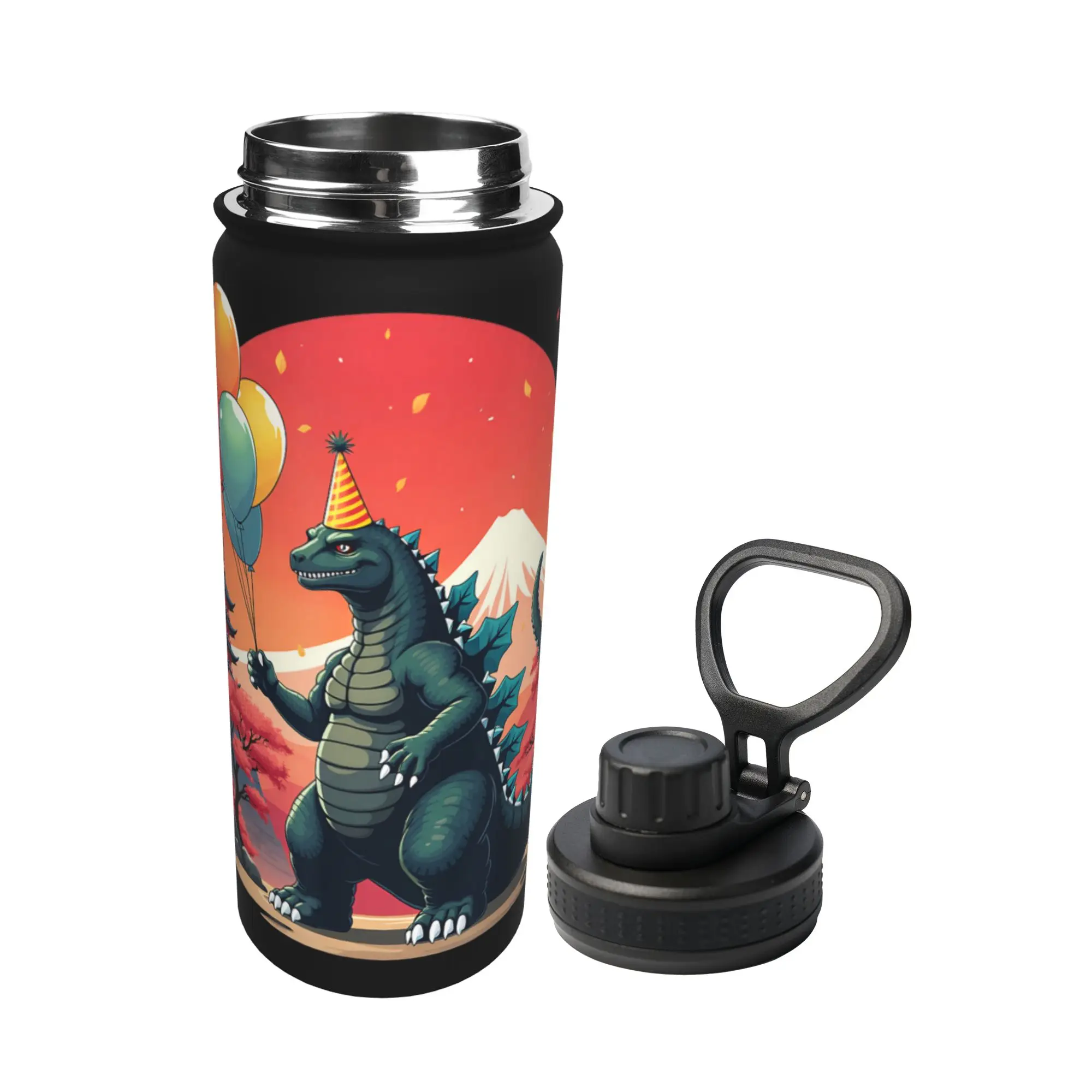 Monster G-Godzillas 18OZ Sports Insulated Kettle  Thermal Cup Stainless Steel Office Home Mugs 18OZ