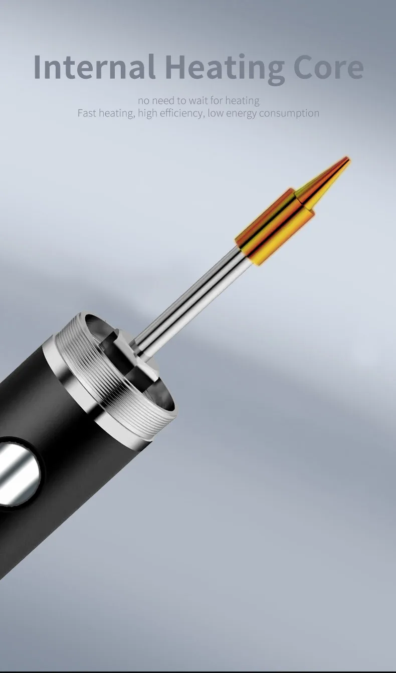 USB-Lötkolben 5 V 8 W mit Lithium-Batterie, tragbare Reparatur, Schweißwerkzeuge, elektrischer Lötkolben, Lötstation, Lötdraht – Detail 30