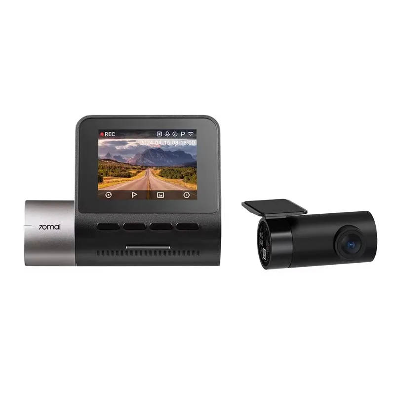 

70mai A500S Car Video 2-Inch HD Dash Cam GPS 24H Parking Mon itor WiFi Black Box Recorder Pro Plus 24-Hour Parking