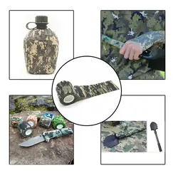 Tactical Camouflage Stretchable Elastic Bandage Self-adhesive Hunting Accesory Multicam Jungle Disguise Wrap Tape Stretch Cover