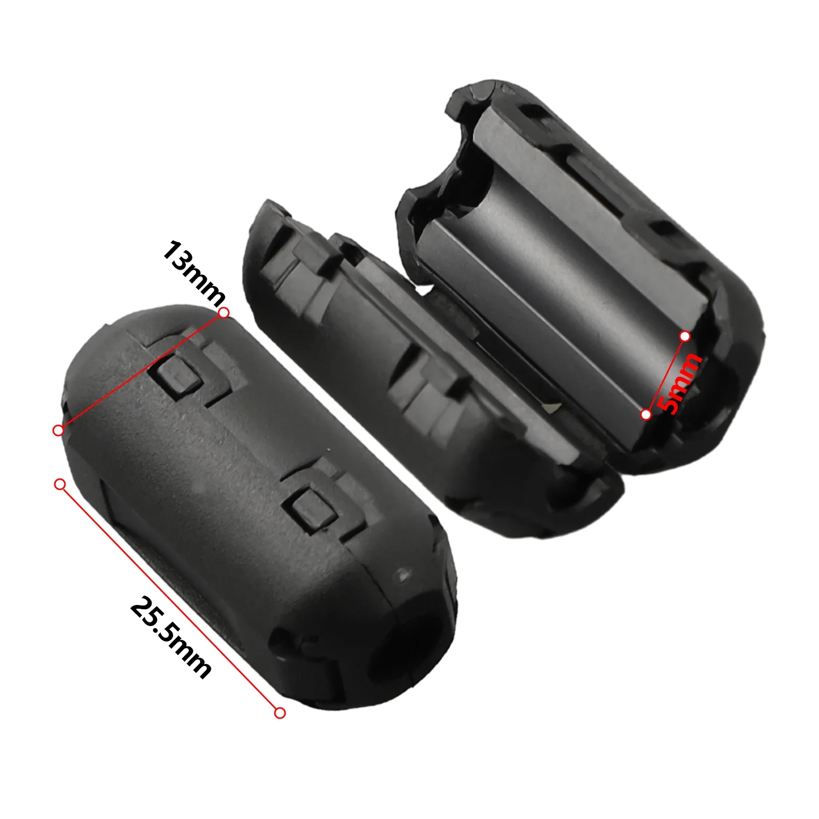 5mm Ferrite Core Noise Suppressor Filter Rings Effective RFI Cable Clips For USB Powerline Coaxial And Audio Connections