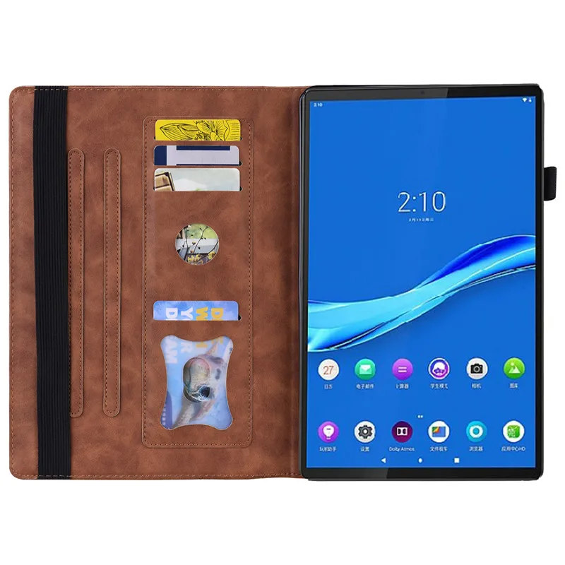 For Lenovo Tab M10 Plus Gen 3 10.6 inch Case PU Leather Business Folio Tablet for Funda Lenovo Tab M10 Plus 3rd Gen Cover Case