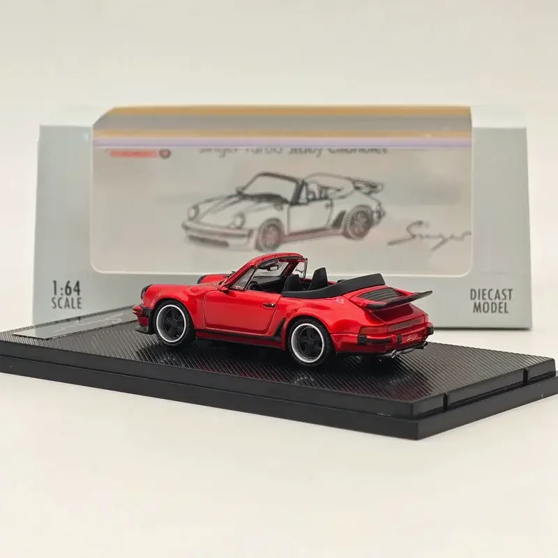 Zaman mikro 1:64 spor araba Diecast Model araba akrilik ekran koleksiyonu modeli süsler modeli 930 şarkıcı Turbo modifiye araç